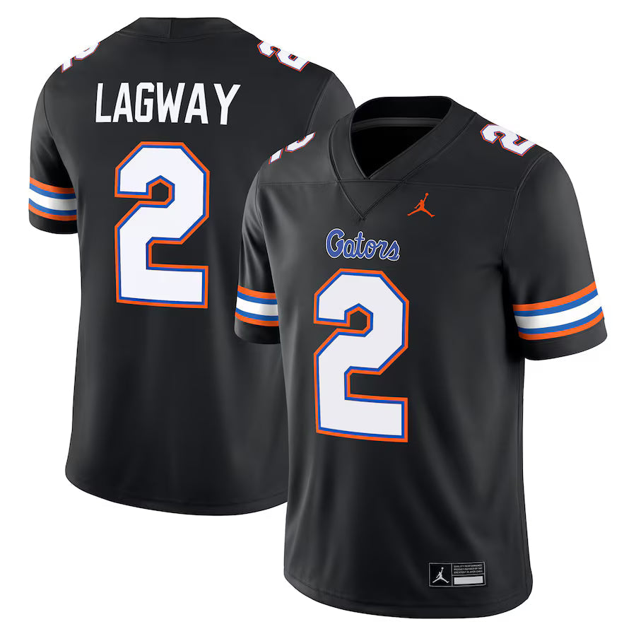 DJ Lagway Florida Gators Alternate Jersey - Black sports jersey product view 1