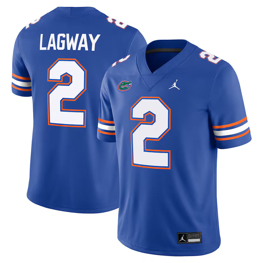 DJ Lagway Florida Gators Alternate Jersey - Royal Blue sports jersey product view 1