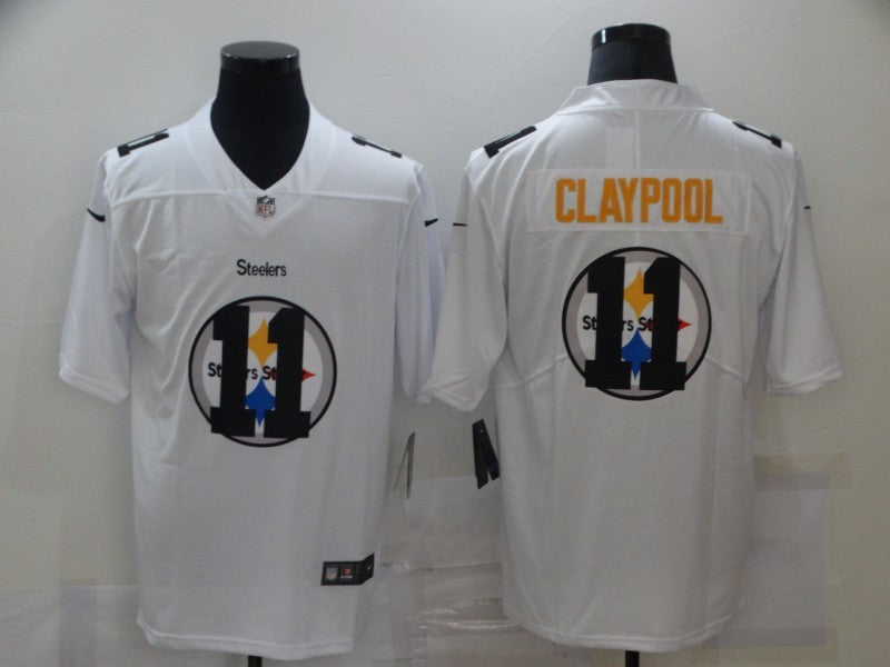 Men's Pittsburgh Steelers Chase Claypool #11 White Game Jersey1 football jersey product view 1
