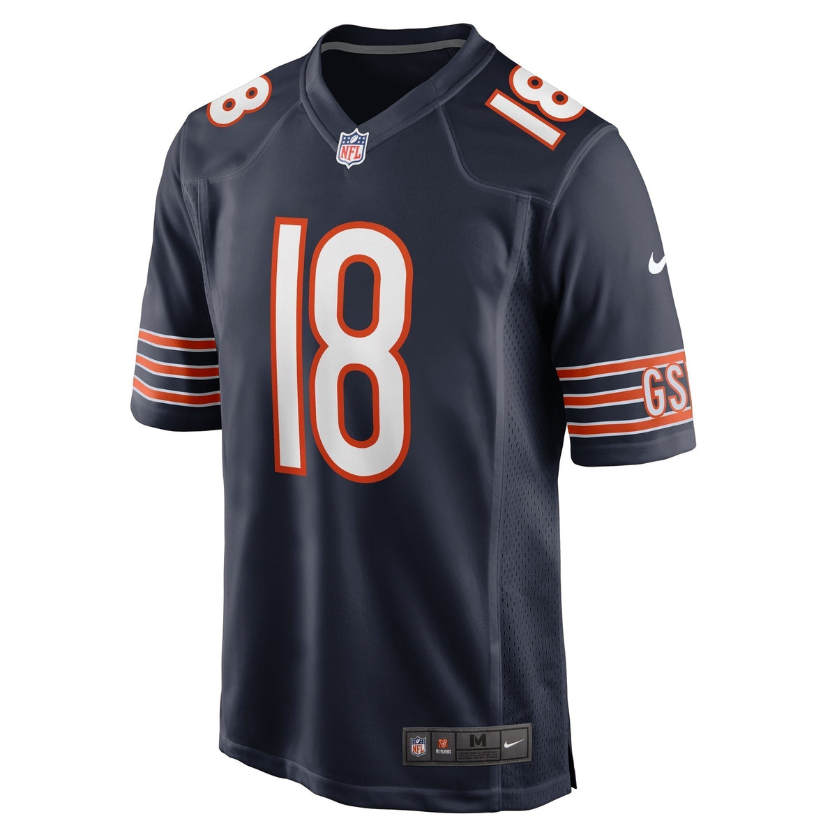 Caleb Williams Chicago Bears Nike Game Jersey - Navy football jersey product view 2