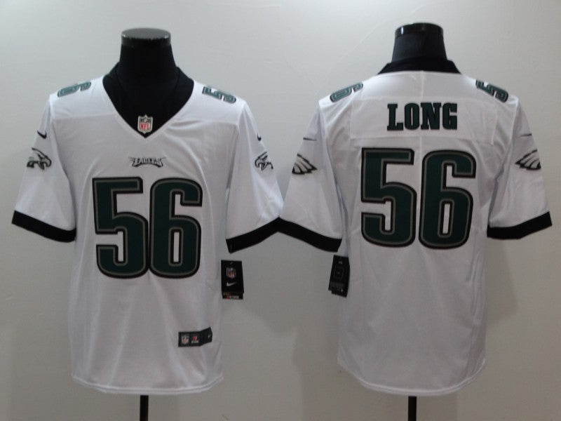 Men's Philadelphia Eagles Chris Long #56 White Game Jersey1 football jersey product view 1