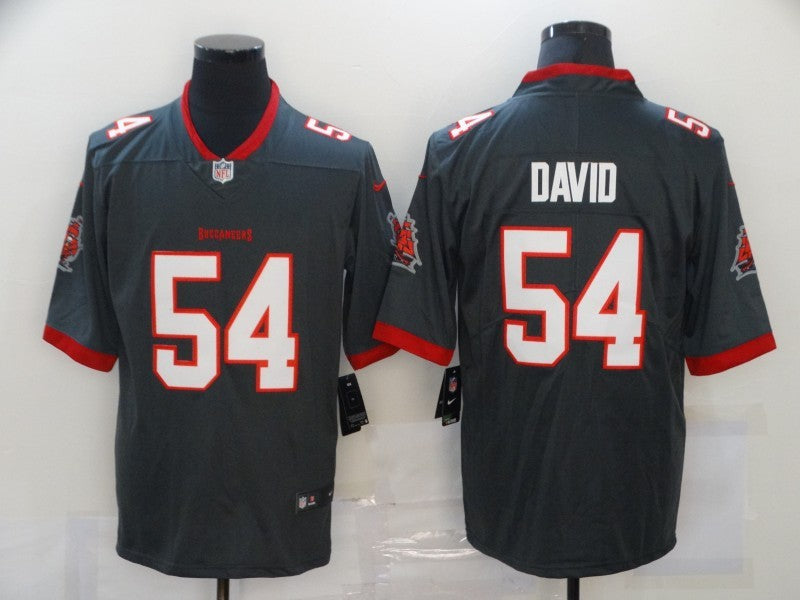 Men's Tampa Bay Buccaneers Lavonte David #54 Gray Game Jersey1 football jersey product view 1