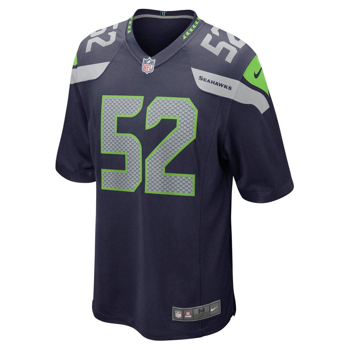 Darrell Taylor Seattle Seahawks Nike Game Jersey - College Navy football jersey product view 2