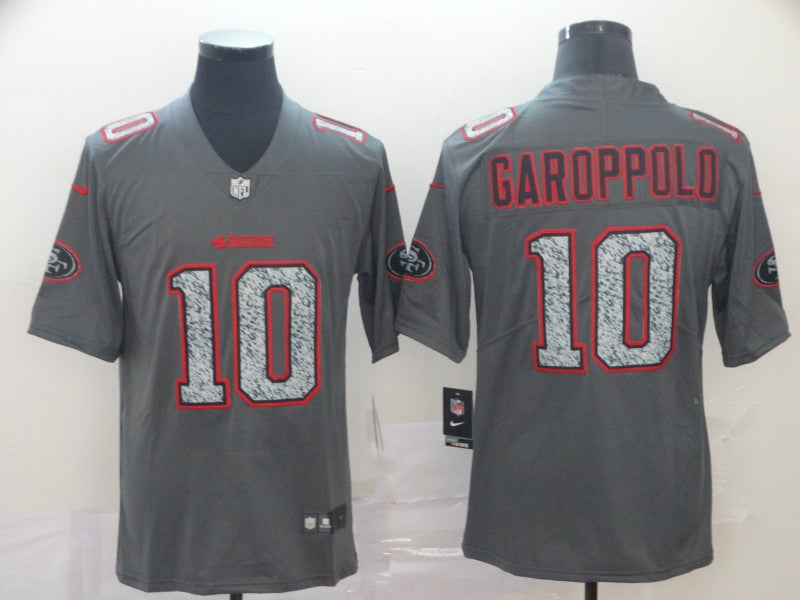 Men's San Francisco 49ers Jimmy Garoppolo #10 Gray Game Player Jersey1 football jersey product view 1