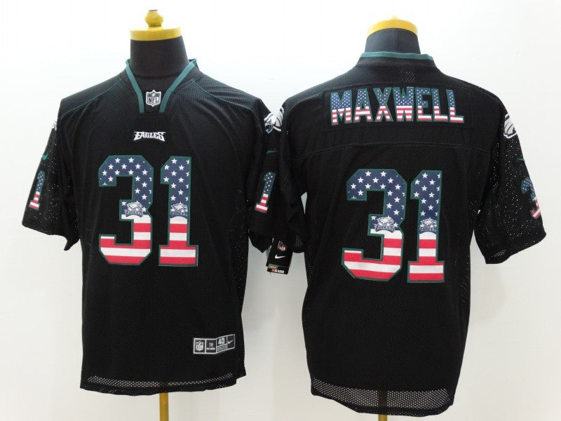Men's Philadelphia Eagles Byron Maxwell #31 Black Game Jersey1 football jersey product view 1