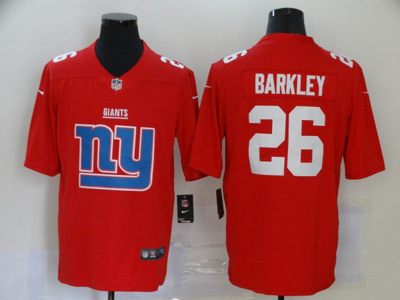Men's New York Giants Saquon Barkley #26 Red Player Game Jersey1 football jersey product view 1
