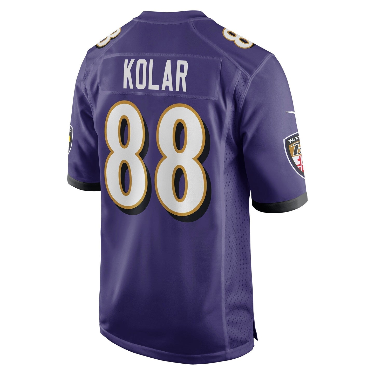 Charlie Kolar Baltimore Ravens Nike Game Jersey - Purple football jersey product view 3
