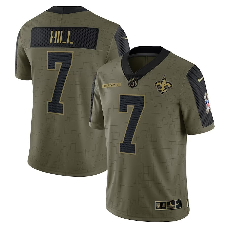 Taysom Hill New Orleans Saints Salute To Service Limited Edition Jersey football jersey product view 1