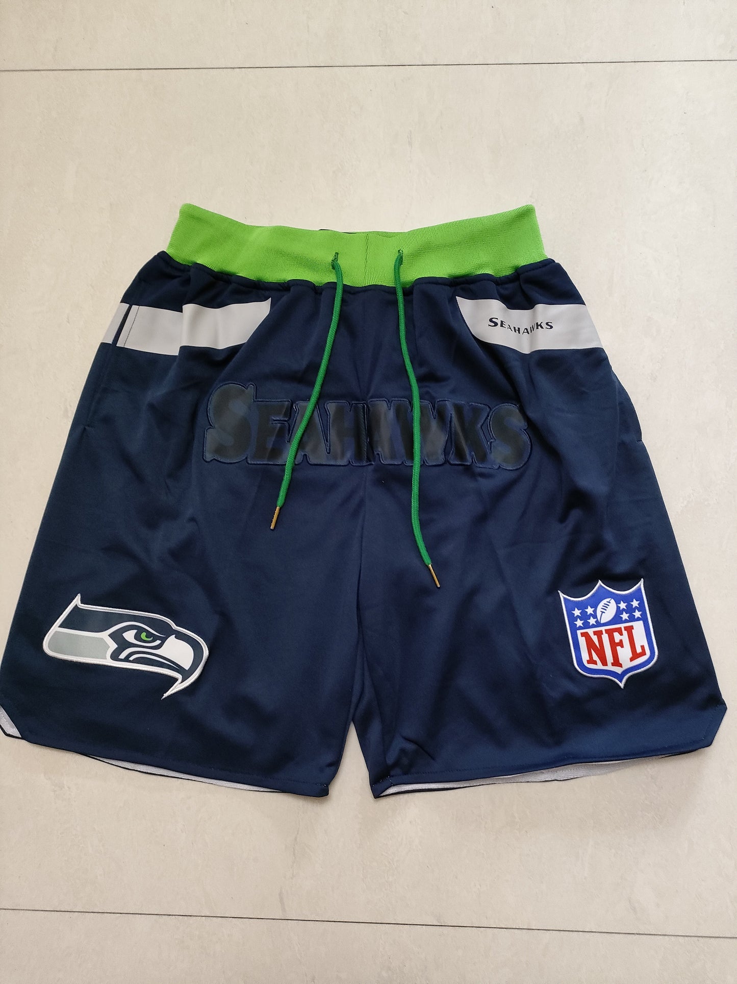 JUST DON Seattle Seahawks Pocket Shorts football jersey product view 1