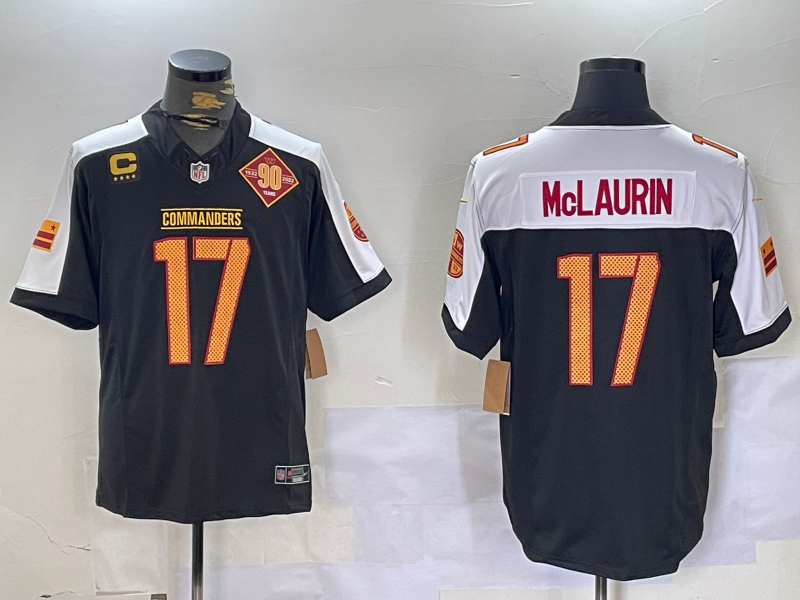 Men's Washington Commanders Terry McLaurin #17 Black Alternate Vapor Limited Jersey1 football jersey product view 1