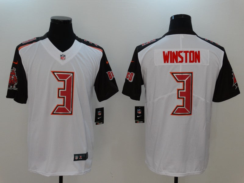Men's Tampa Bay Buccaneers Jameis Winston #3 White Team Game Jersey1 football jersey product view 1