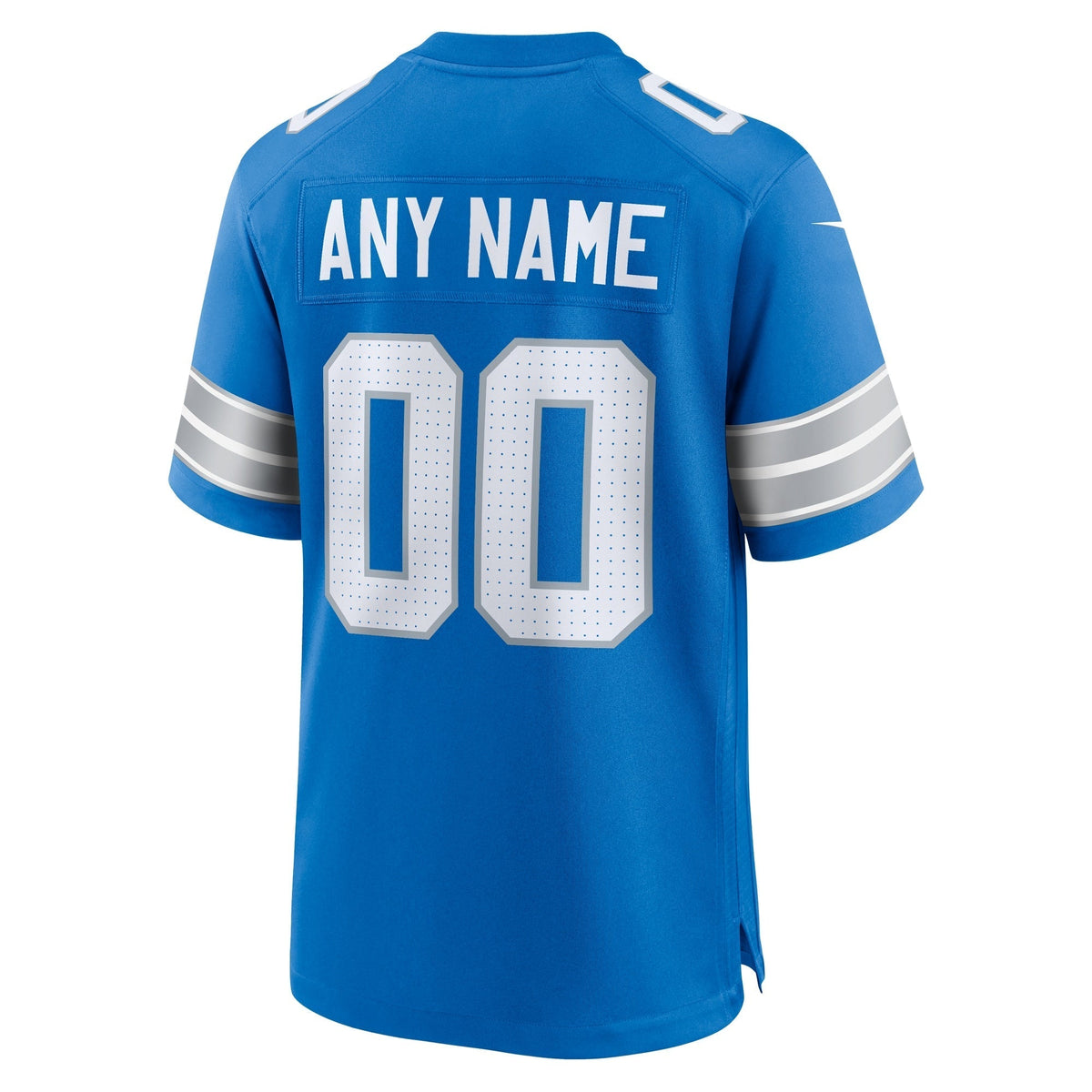 Detroit Lions Nike Custom Game Jersey - Blue football jersey product view 3