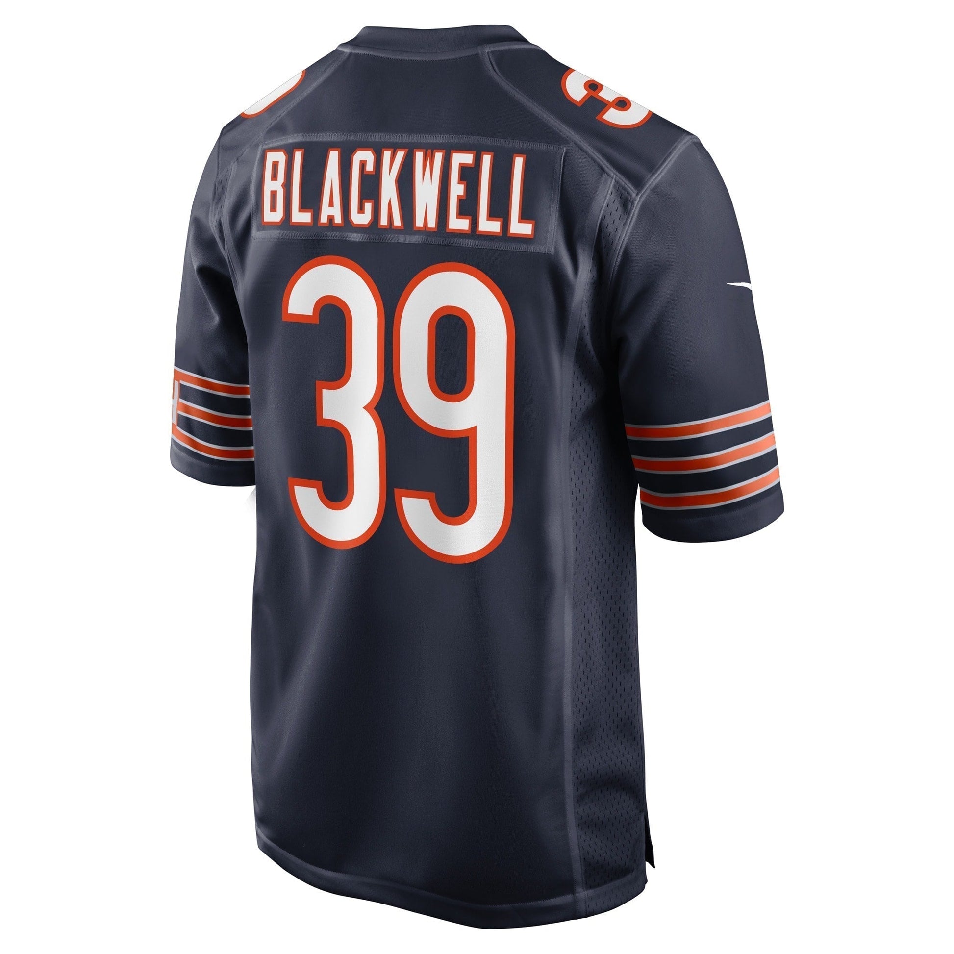Josh Blackwell Chicago Bears Nike Game Jersey - Navy football jersey product view 3