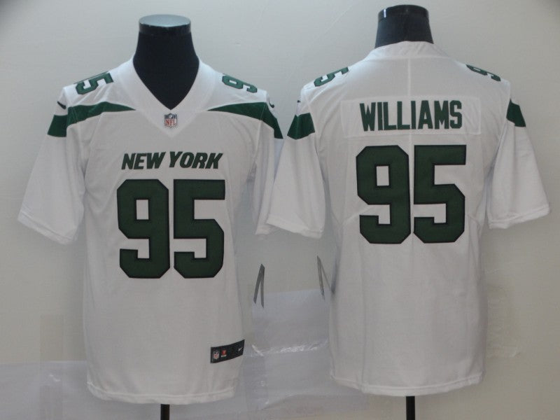 Men's New York Jets Quinnen Williams White Game Jersey1 football jersey product view 1
