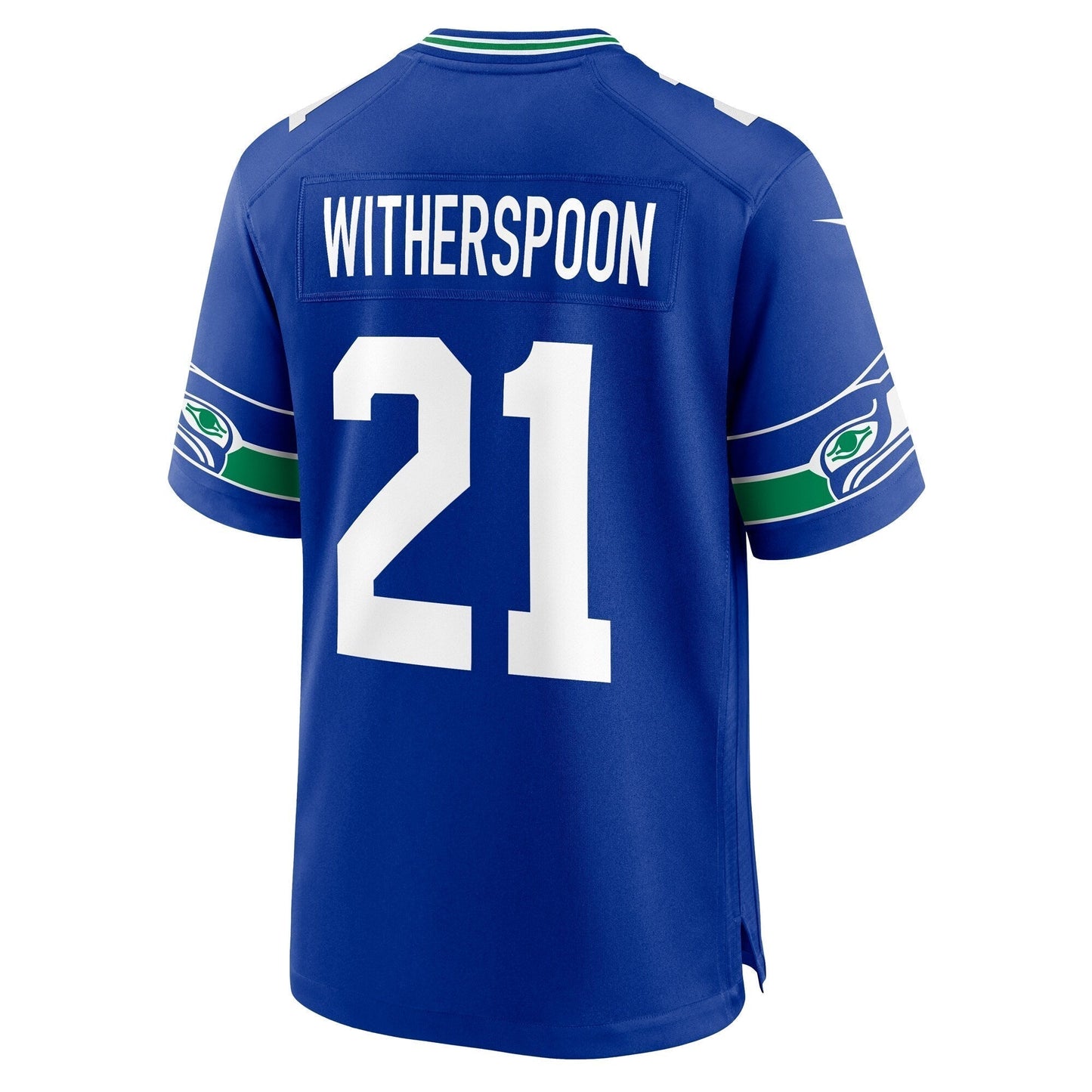 Devon Witherspoon Seattle Seahawks Nike Throwback Game Jersey - Royal football jersey product view 3