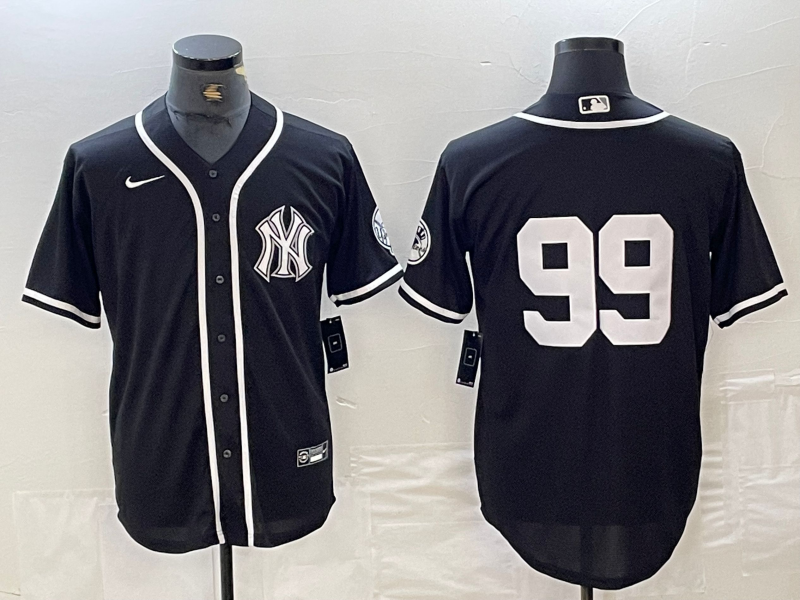 Men's New York Yankees Aaron Judge #99 Black Limited Name Jersey1 baseball jersey product view 1