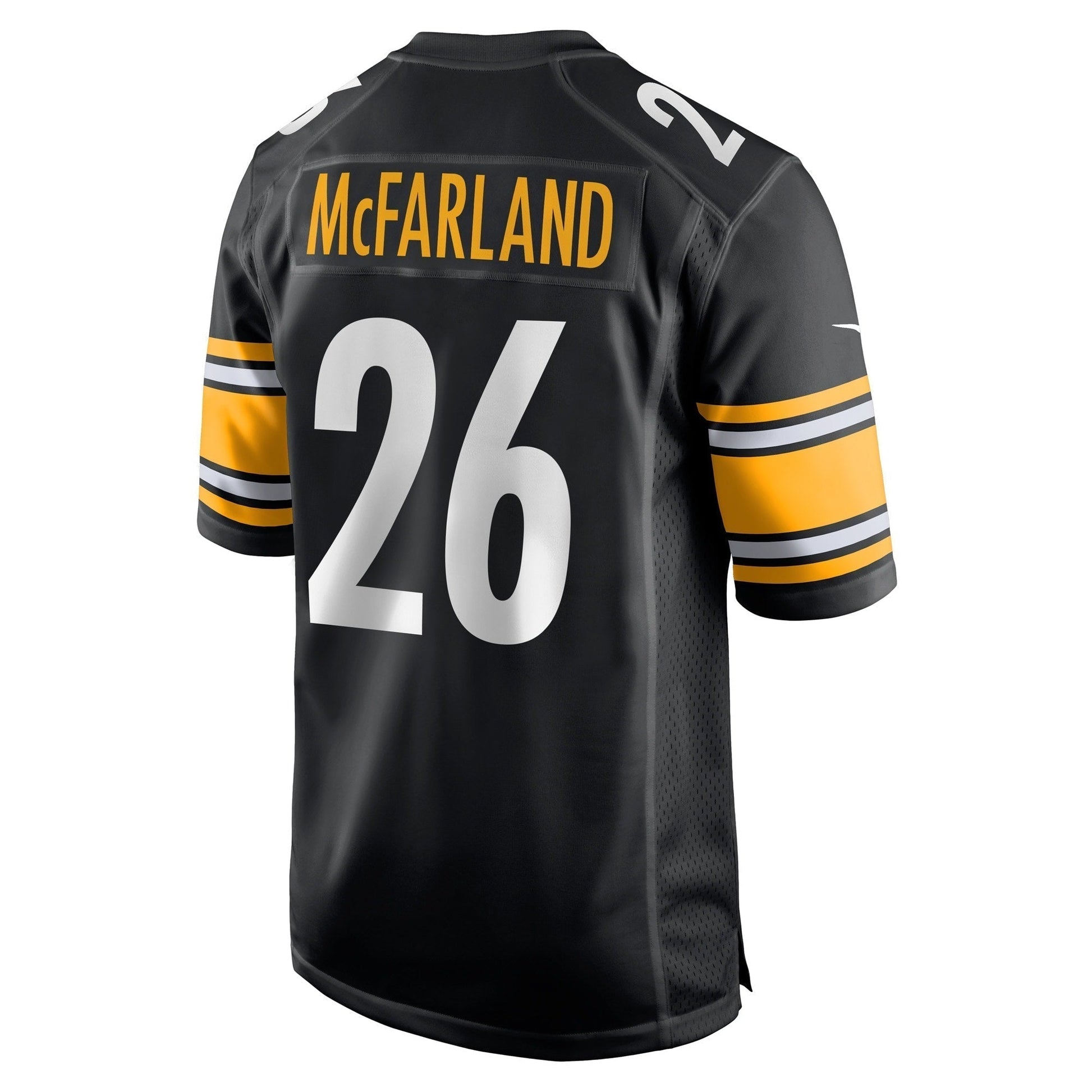 Anthony McFarland Jr. Pittsburgh Steelers Nike Game Jersey - Black football jersey product view 3
