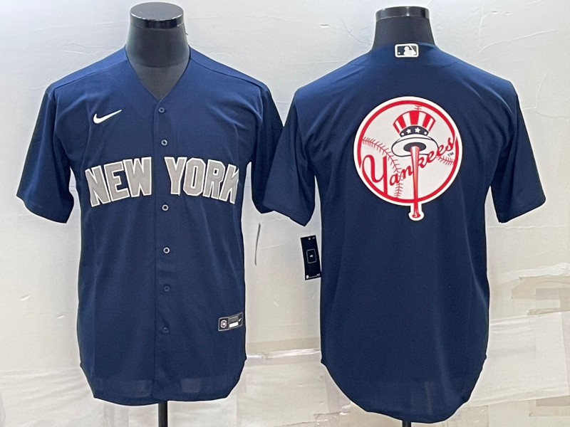 Men's New York Yankees Navy Replica Team Jersey1 baseball jersey product view 1