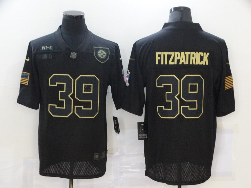Men's Pittsburgh Steelers Minkah Fitzpatrick #39 Black Game Player Jersey1 football jersey product view 1