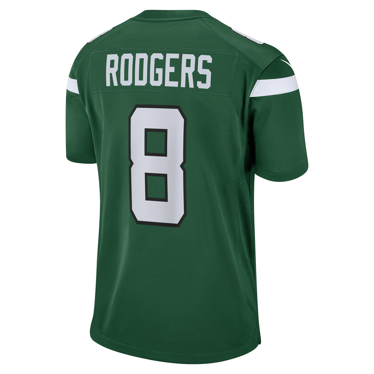 Aaron Rodgers New York Jets Nike Game Jersey - Gotham Green football jersey product view 3
