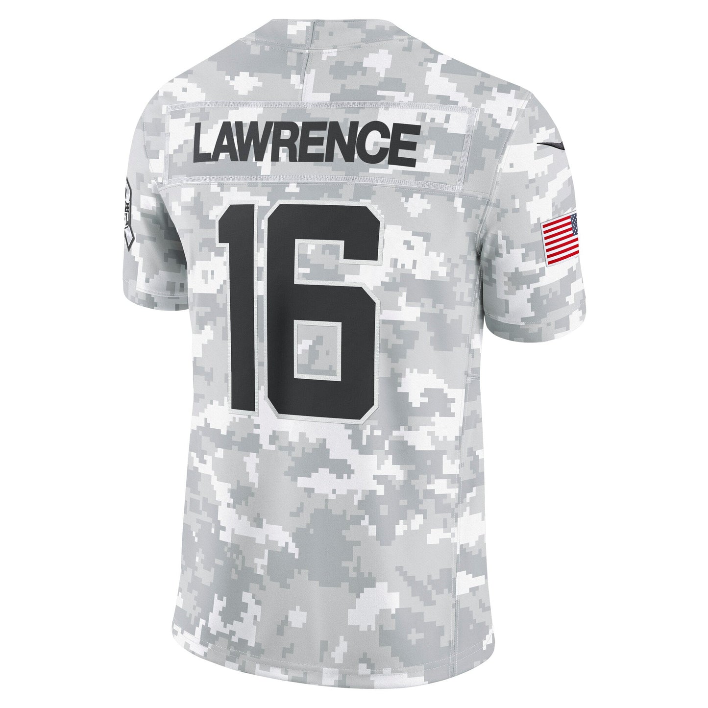 Trevor Lawrence Jacksonville Jaguars Nike 2024 Salute to Service Limited Jersey - Arctic Camo football jersey product view 3