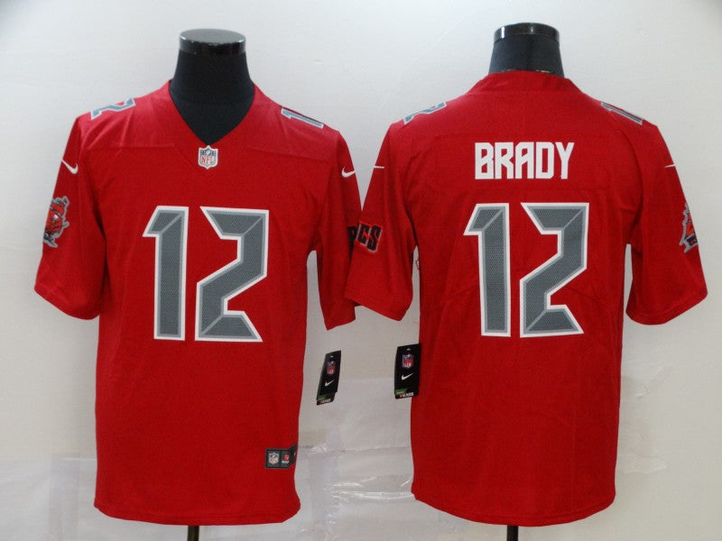 Men's Tampa Bay Buccaneers Tom Brady #12 Red Player Game Jersey1 football jersey product view 1