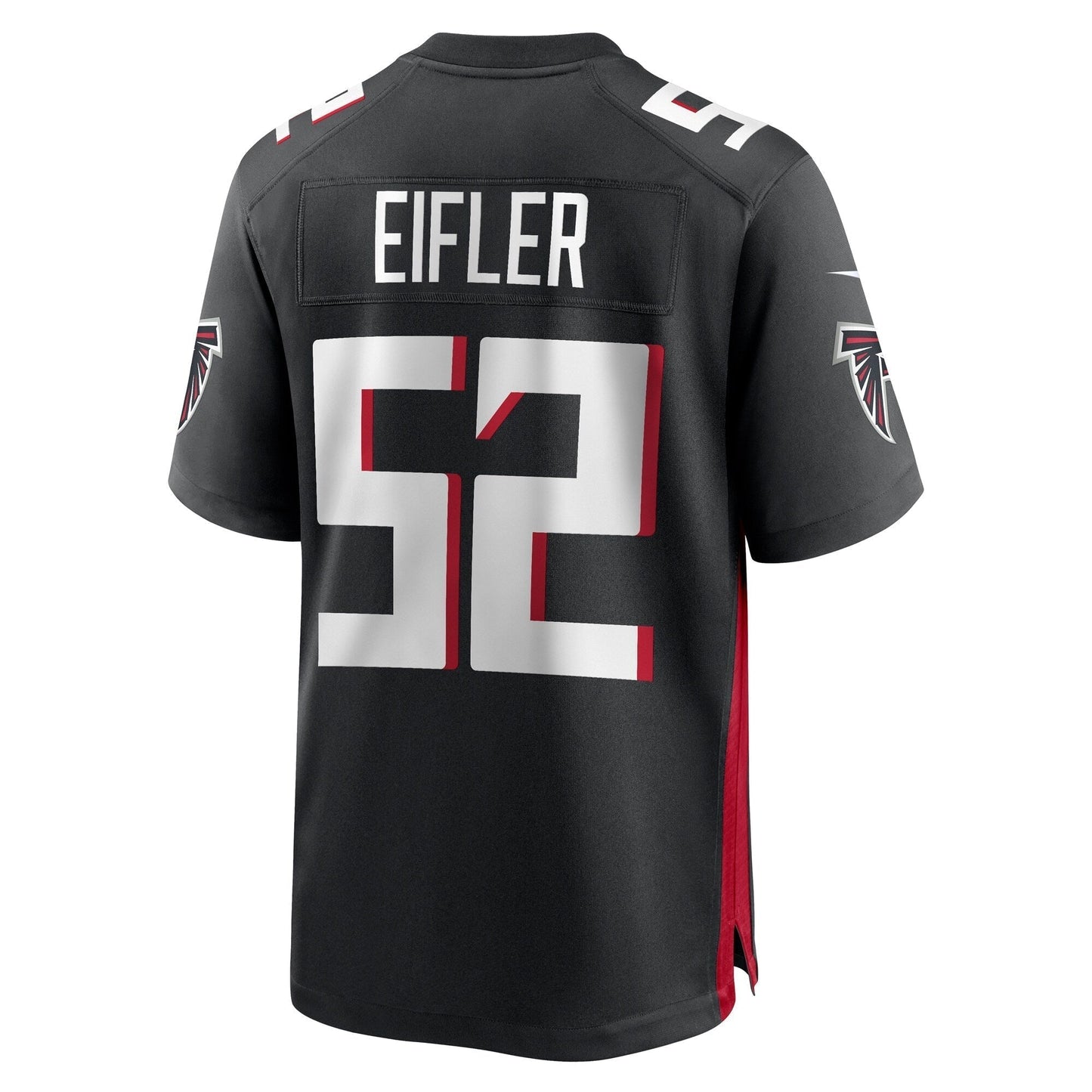 Milo Eifler Atlanta Falcons Nike Game Jersey - Black football jersey product view 3