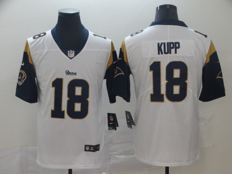 Men's Los Angeles Rams Cooper Kupp #18 White Game Jersey1 football jersey product view 1