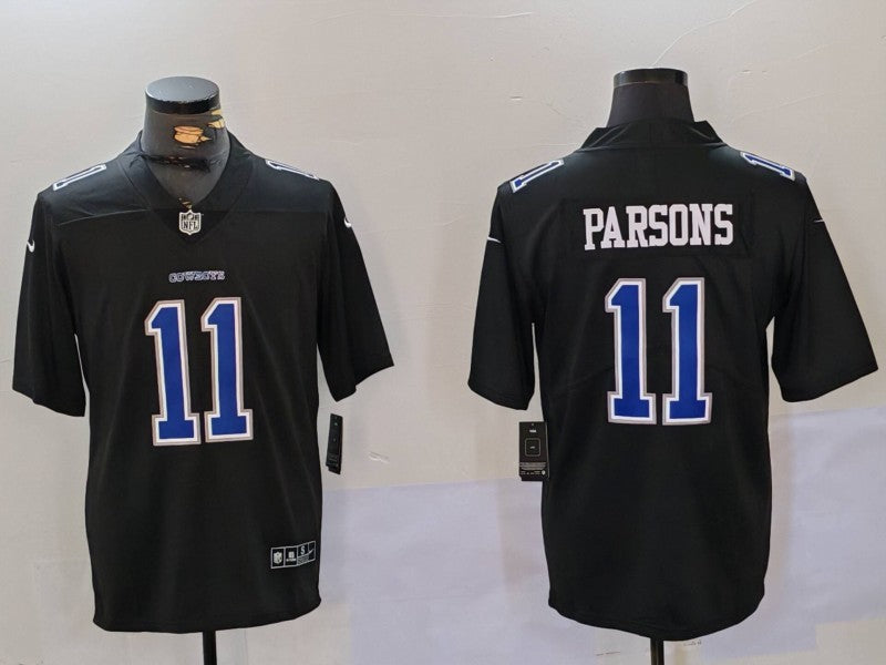 Men's Dallas Cowboys Micah Parsons Black Game Player Jersey1 football jersey product view 1
