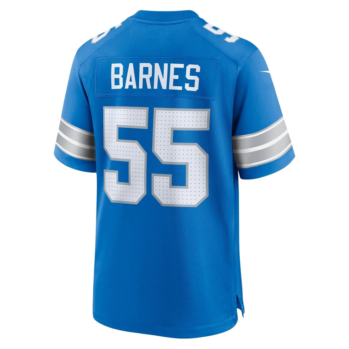 Derrick Barnes Detroit Lions Nike Team Game Jersey - Blue football jersey product view 3