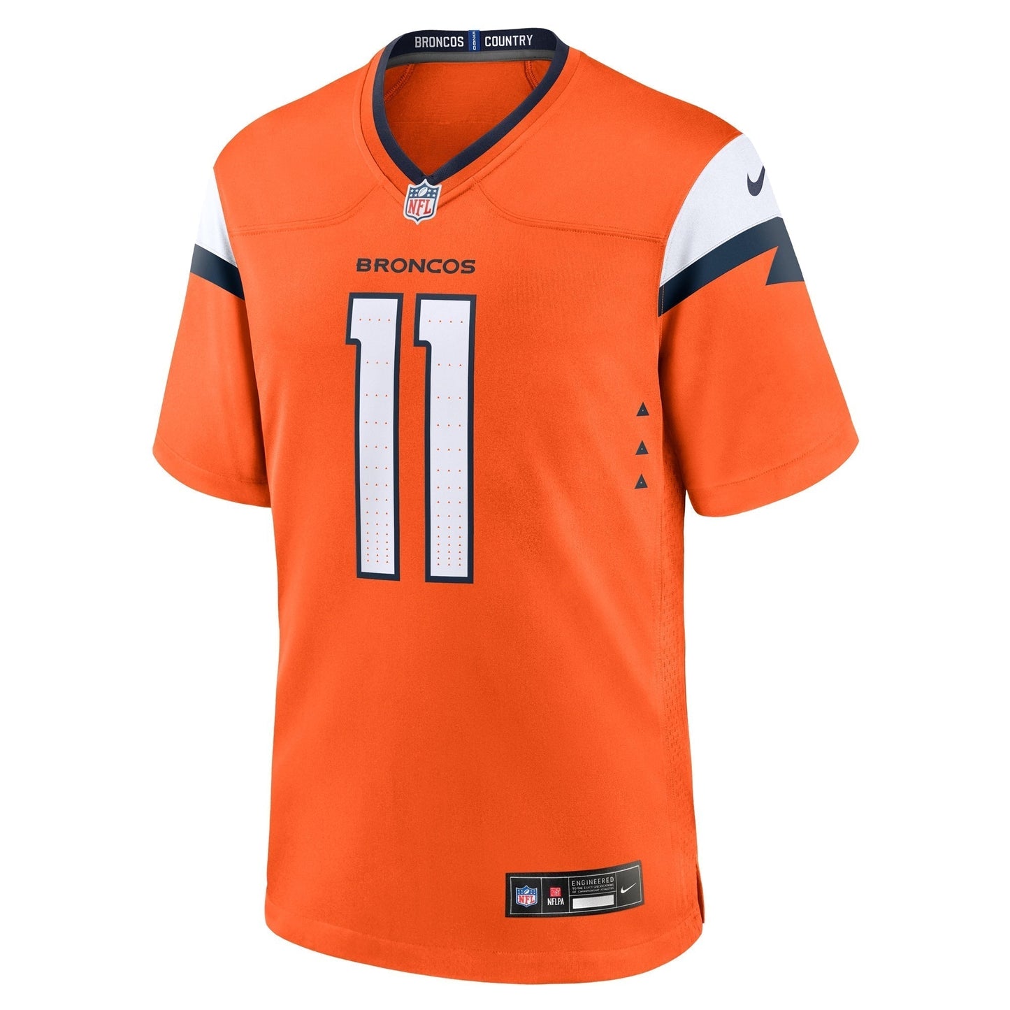 Josh Reynolds Denver Broncos Nike Game Jersey - Orange football jersey product view 2
