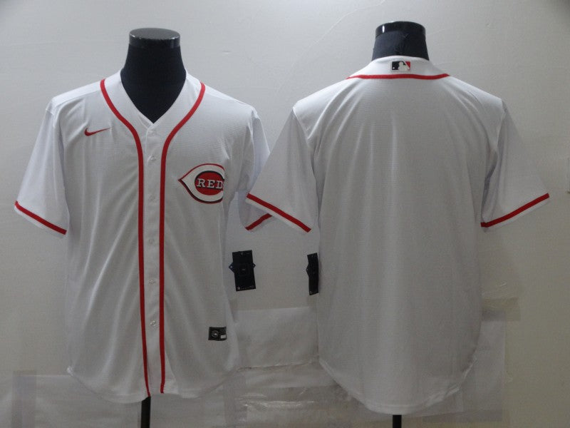 Men's Cincinnati Reds White Home Blank Replica Jersey baseball jersey product view 1