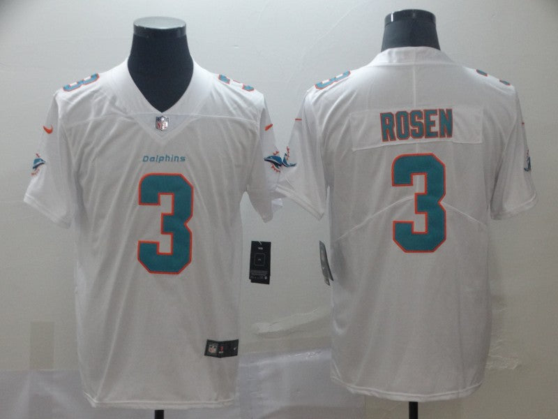 Men's Miami Dolphins Josh Rosen #3 White Game Jersey1 football jersey product view 1