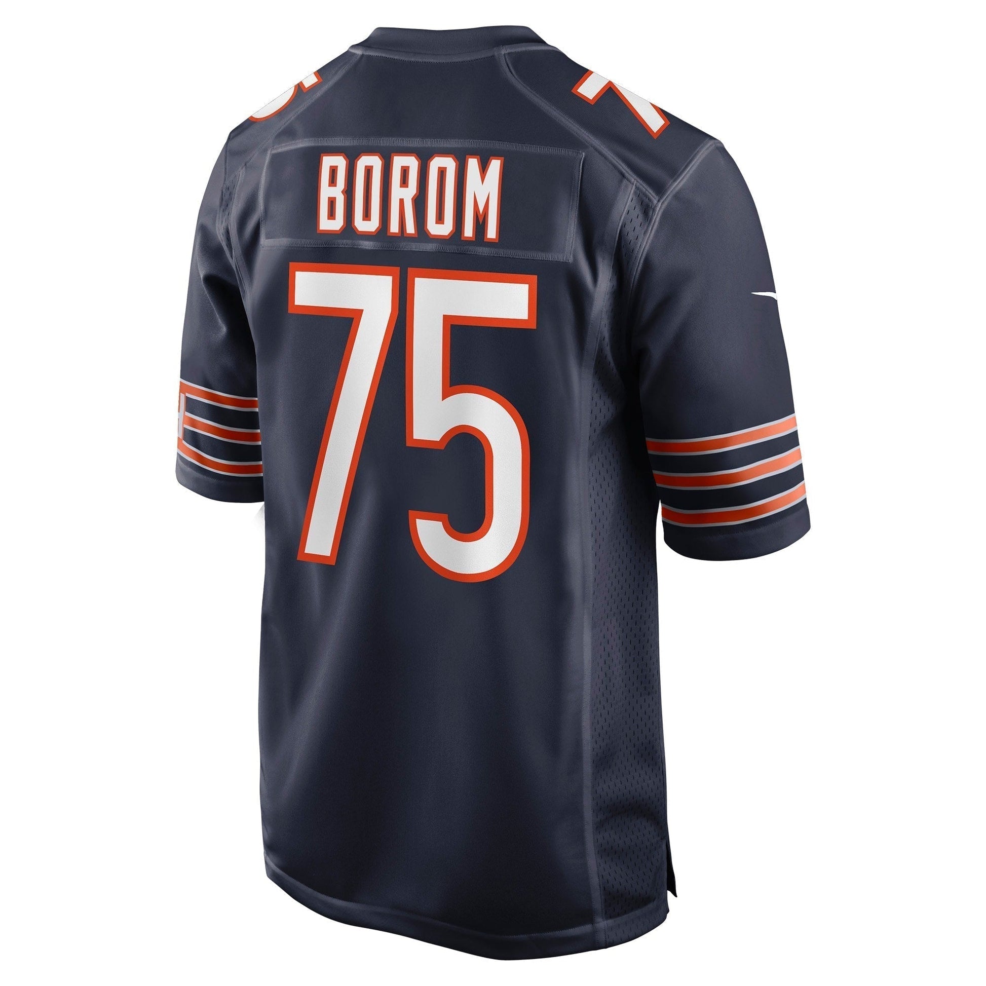Larry Borom Chicago Bears Nike Game Jersey - Navy football jersey product view 3