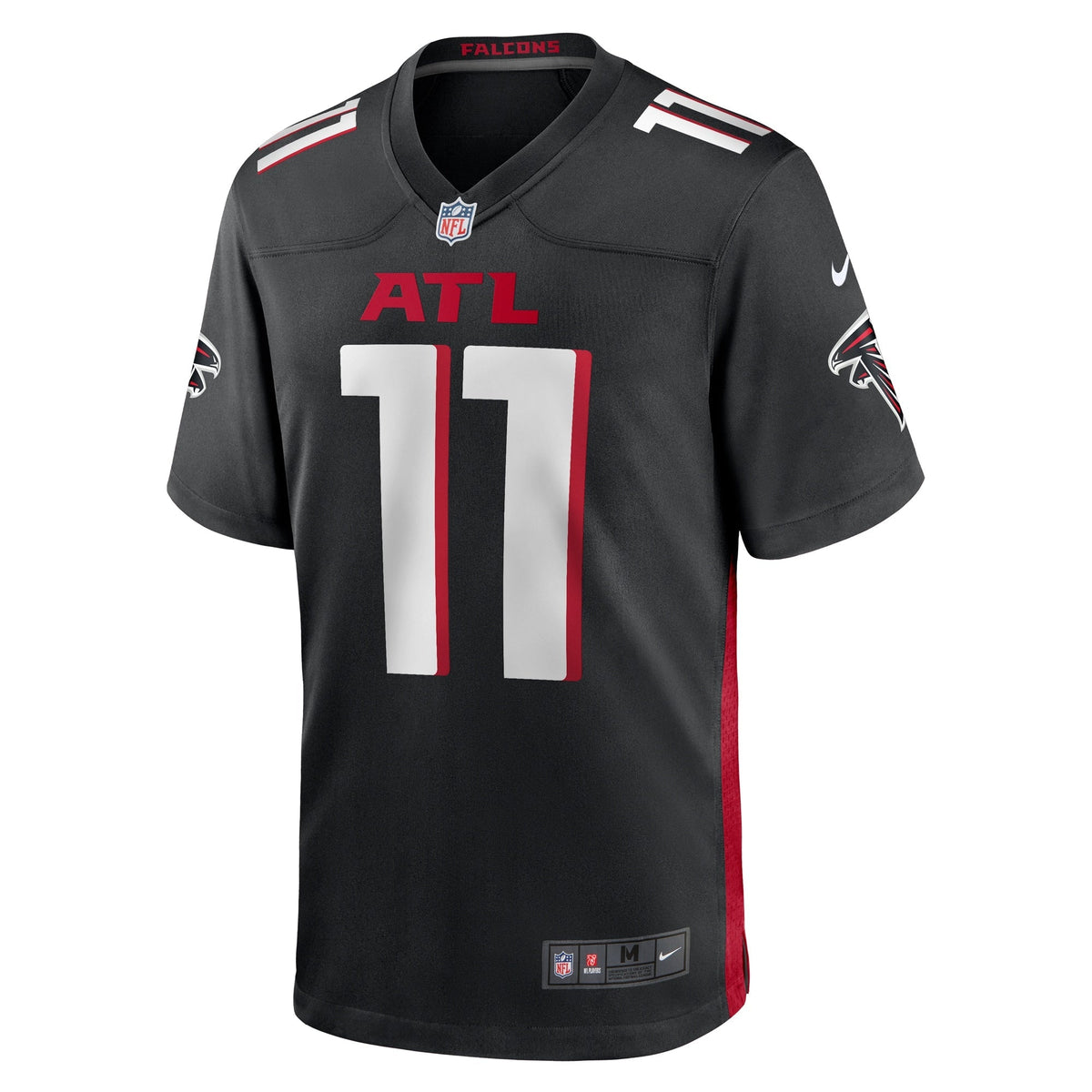 Logan Woodside Atlanta Falcons Nike Team Game Jersey - Black football jersey product view 2