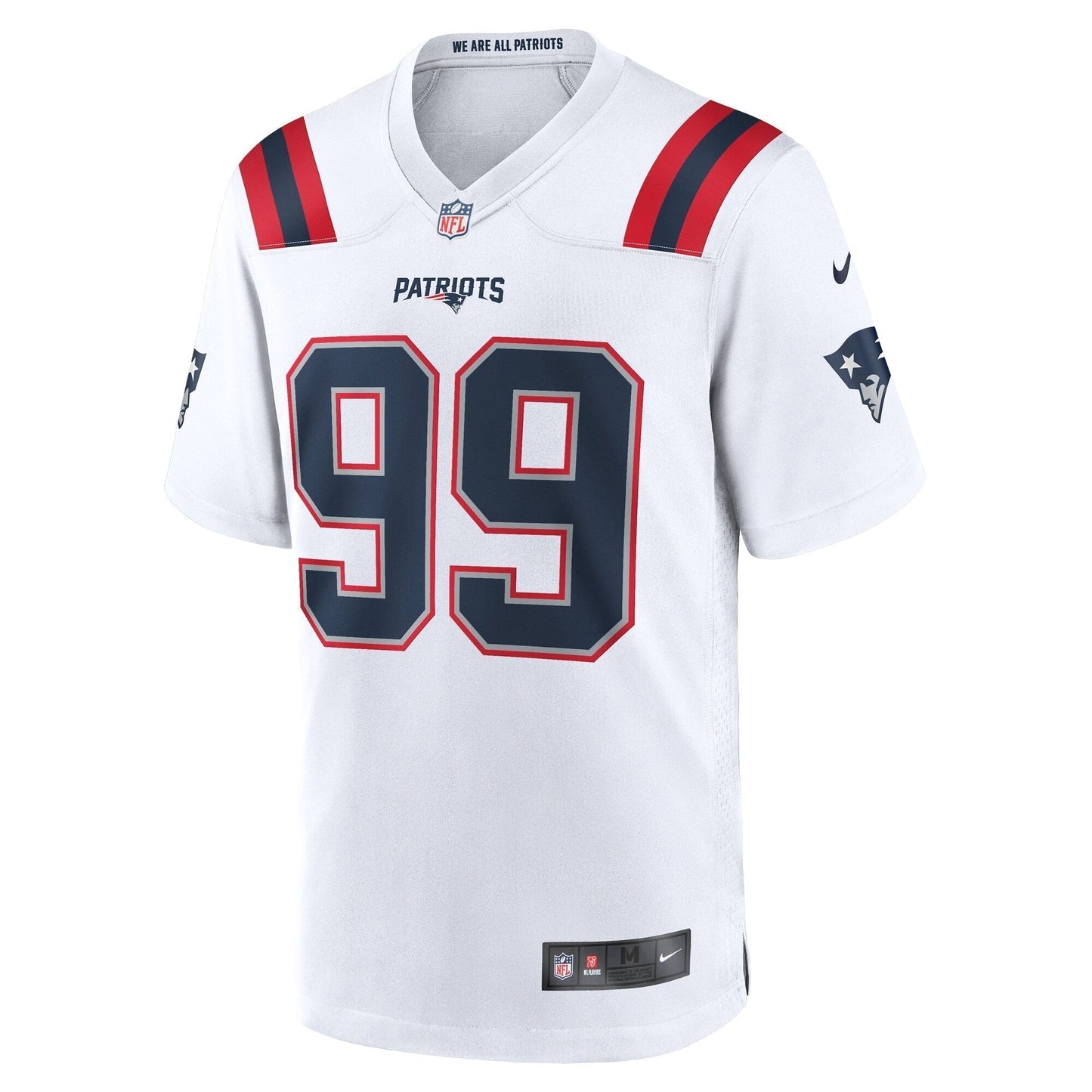 Keion White New England Patriots Nike Game Jersey - White football jersey product view 2