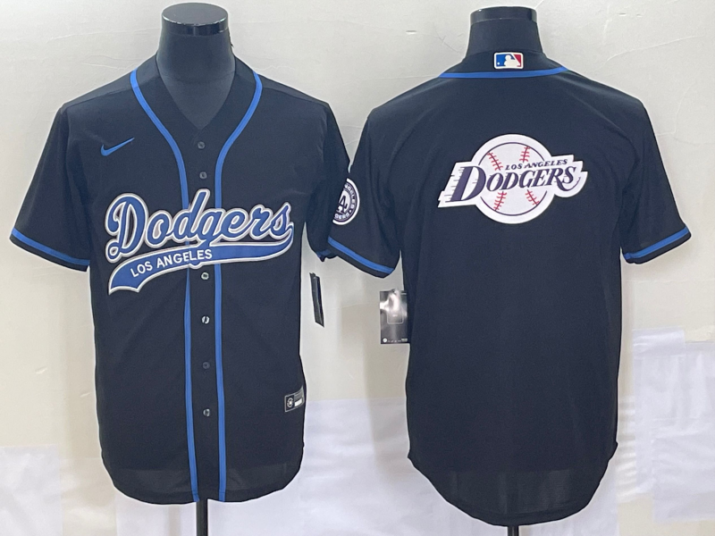 Men's Los Angeles Dodgers Black Player Jersey1 Joint Edition baseball jersey product view 1
