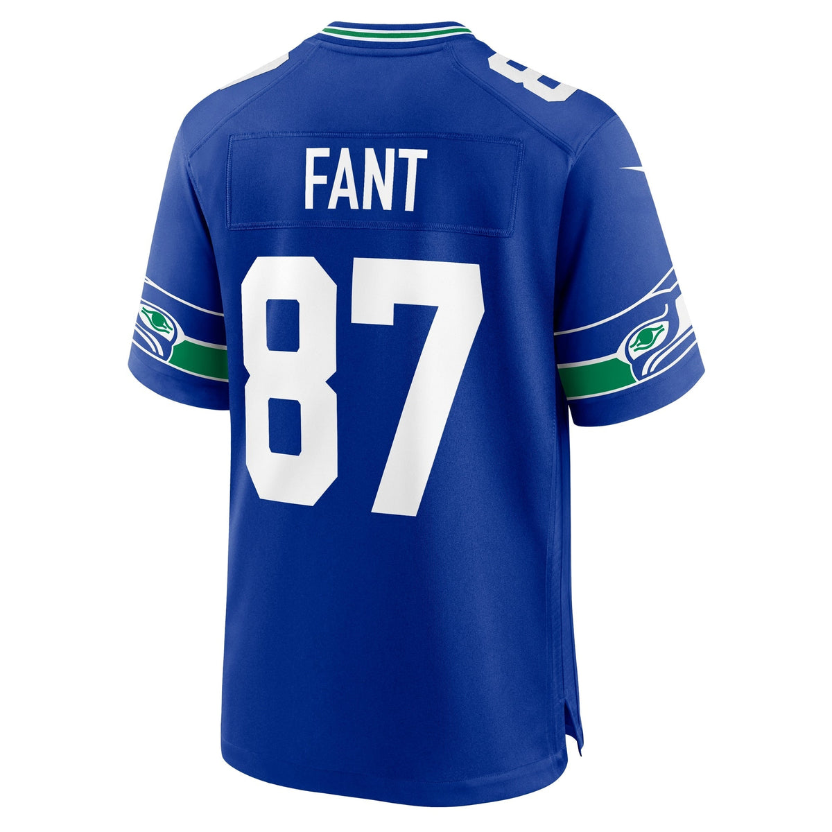 Noah Fant Seattle Seahawks Nike Throwback Game Jersey - Royal football jersey product view 3