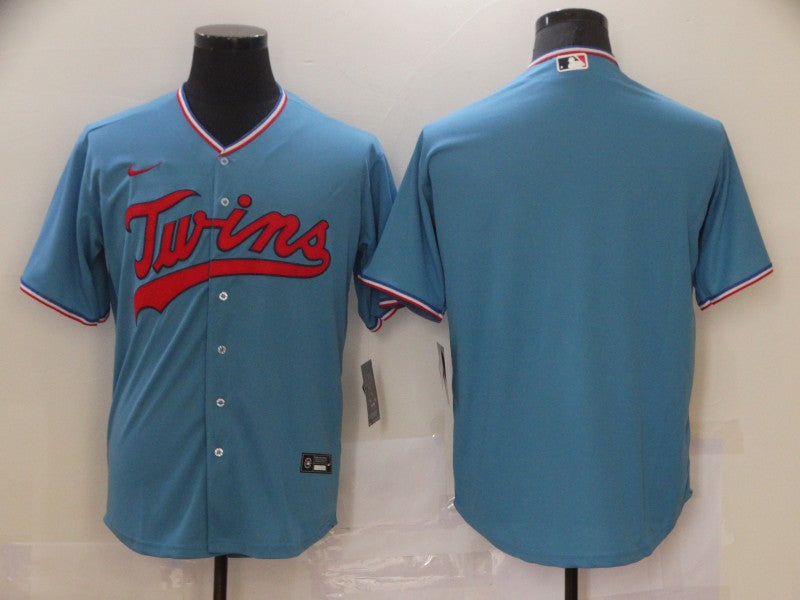 Men's Minnesota Twins Blue Replica Player Blank Jersey1 baseball jersey product view 1