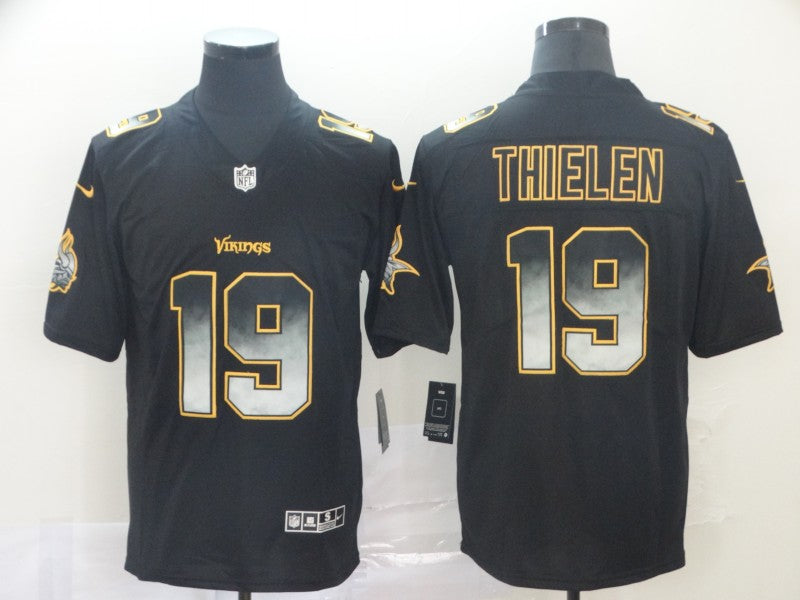 Men's Minnesota Vikings #19 Adam Thielen Black Player Game Jersey1 football jersey product view 1