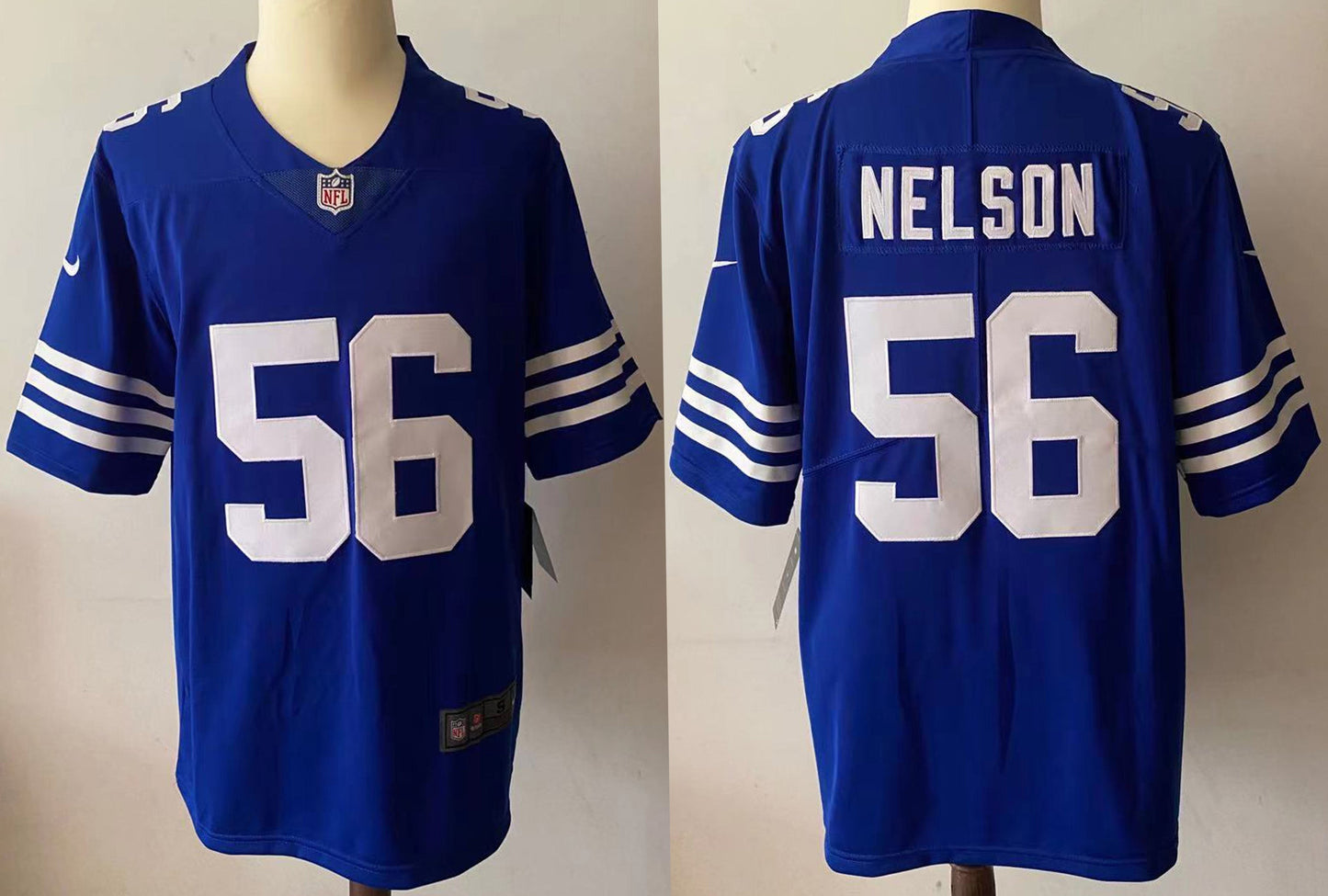 Men's Indianapolis Colts Quenton Nelson #56 Blue Game Player Jersey1 football jersey product view 1