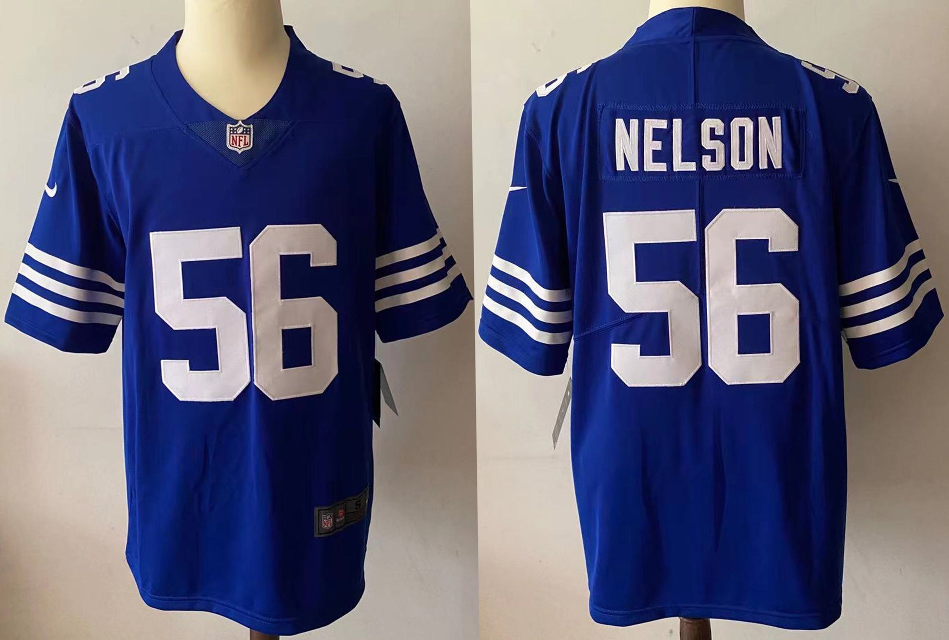Men's Indianapolis Colts Quenton Nelson #56 Blue Game Player Jersey1 football jersey product view 1
