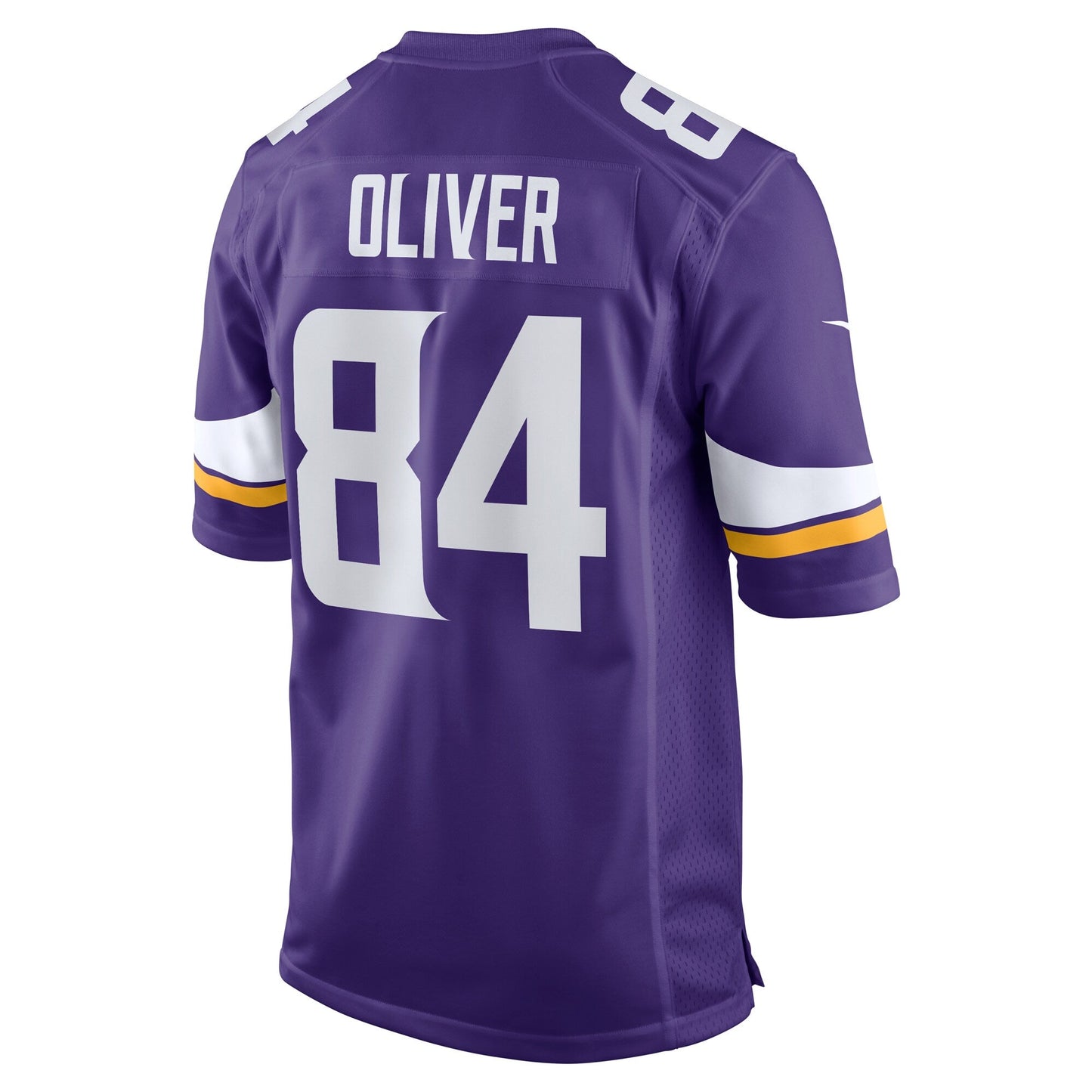 Josh Oliver Minnesota Vikings Nike Game Jersey - Purple football jersey product view 3
