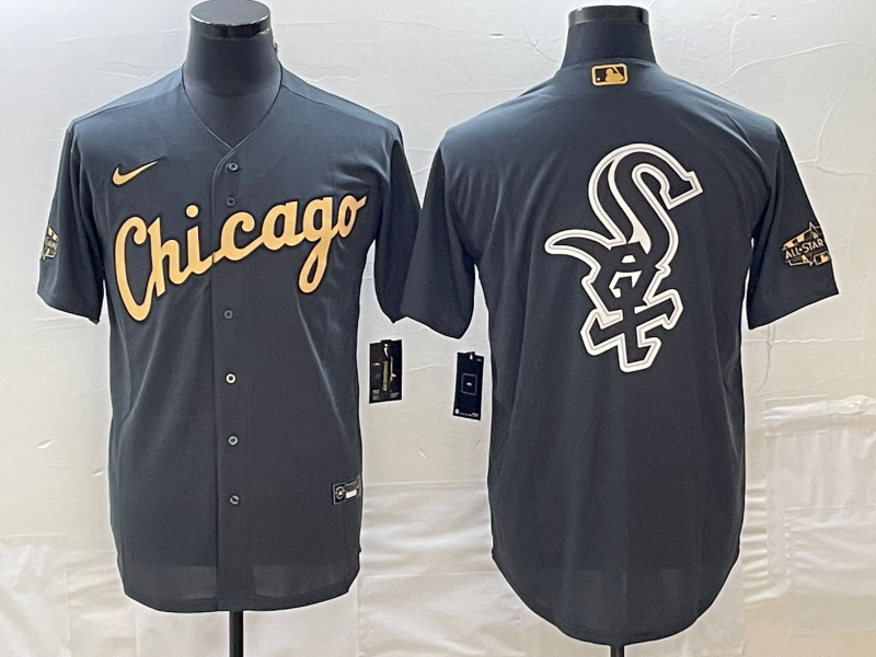 Men's Chicago White Sox Dark Gray Replica Team Jersey baseball jersey product view 1