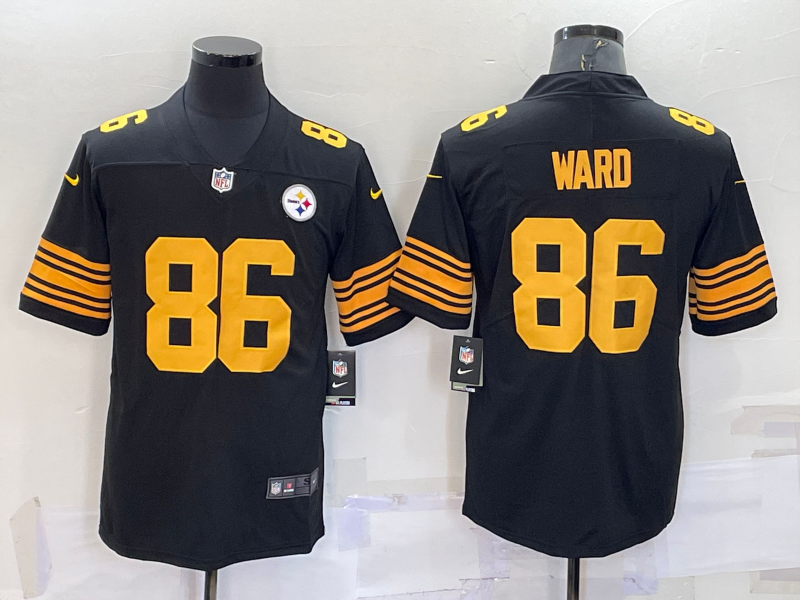 Men's Pittsburgh Steelers Hines Ward #86 Black Alternate Legend Jersey1 football jersey product view 1