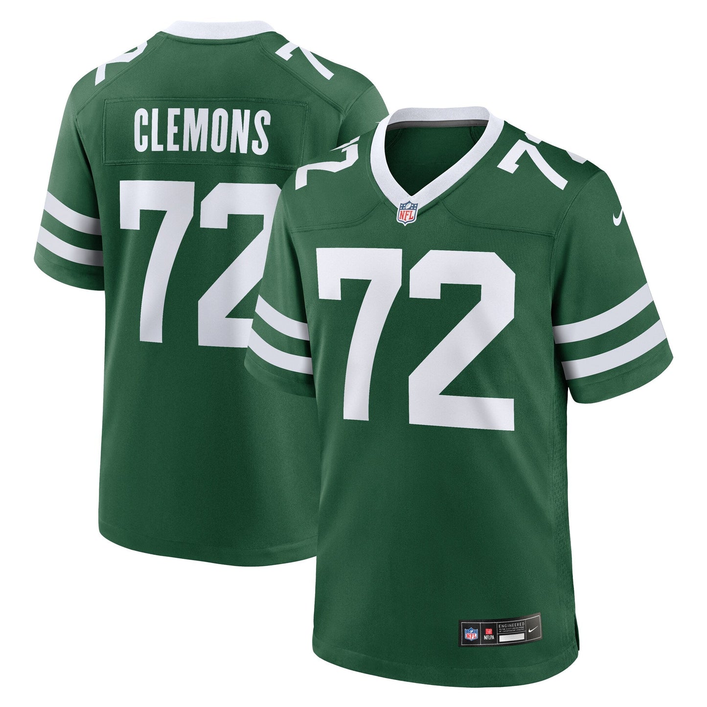 Micheal Clemons New York Jets Nike Team Game Jersey - Legacy Green football jersey product view 1