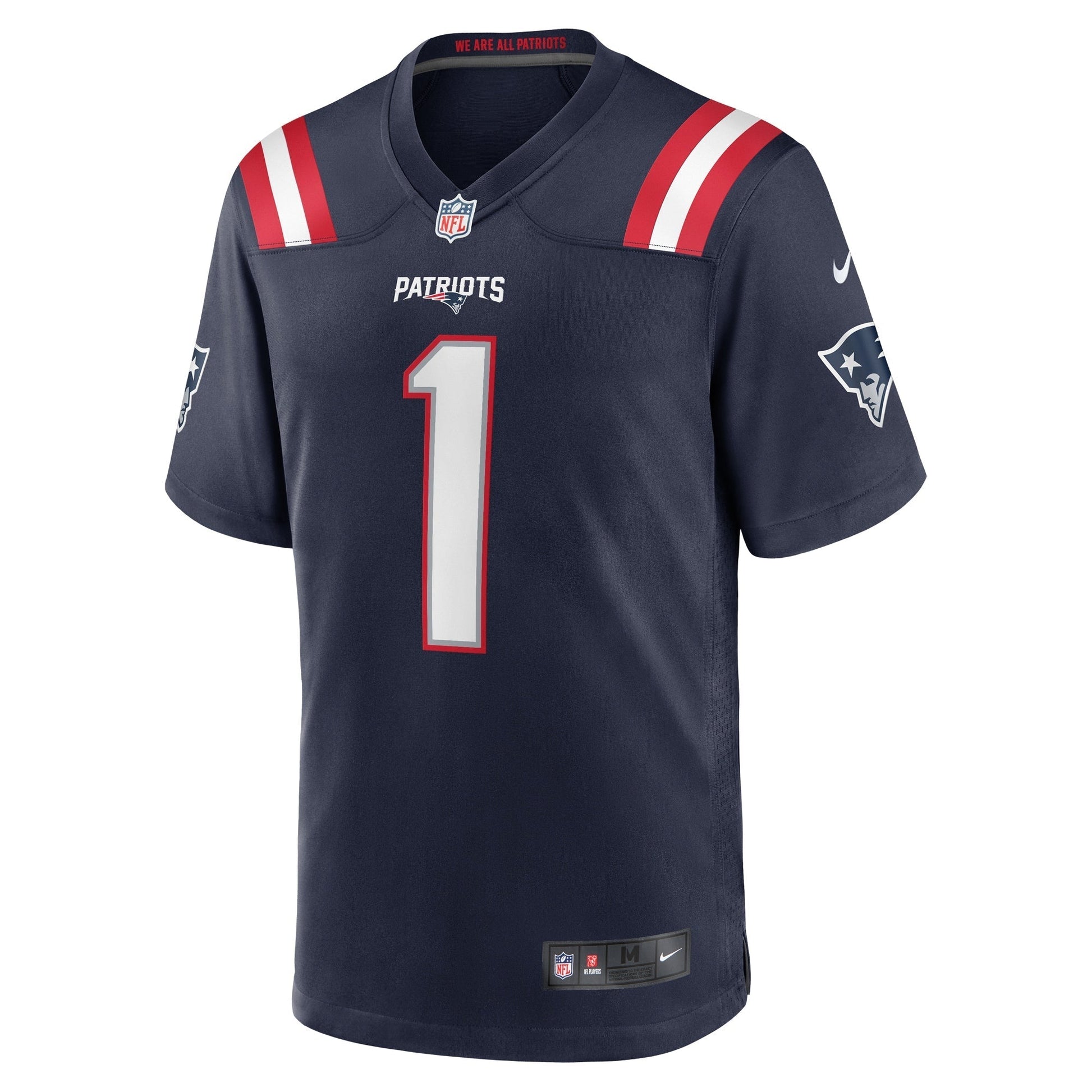 Ja'Lynn Polk New England Patriots Nike Team Game Jersey - Navy football jersey product view 2