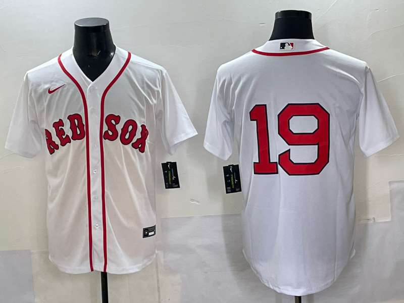 Men's Boston Red Sox Roman Anthony #19 White Limited Player Jersey baseball jersey product view 1