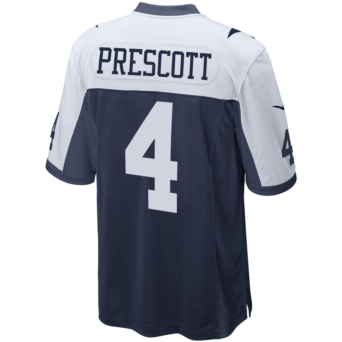 Dak Prescott Dallas Cowboys Nike Alternate Game Team Jersey - Navy football jersey product view 3