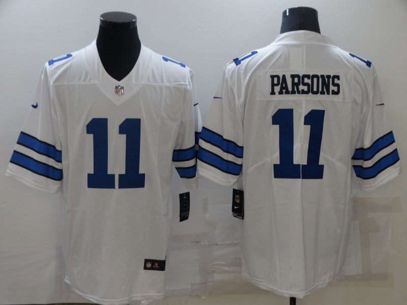 Men's Dallas Cowboys Micah Parsons #11 White Custom1 Game Jersey1 football jersey product view 1